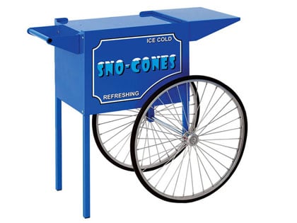 Medium Blue Snow Cone Cart