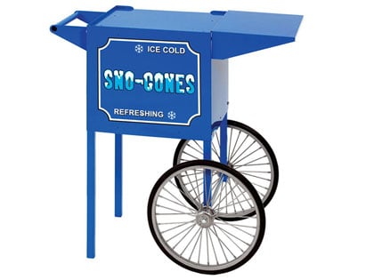 Small Blue Snow Cone Cart