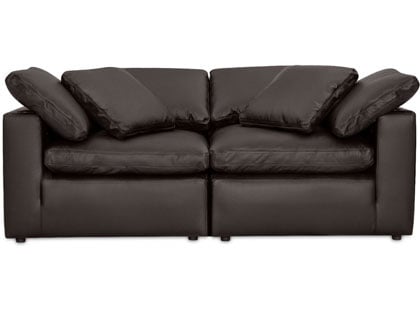 Aria Modular 2-Seat Loveseat in Premium Italian Leather