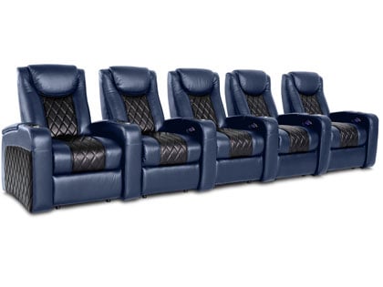 blue theater seats