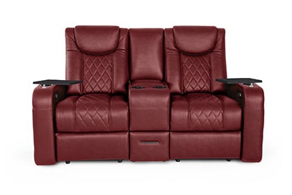 leather reclining loveseat
