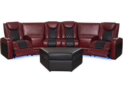 Azure LHR Curved Sectional