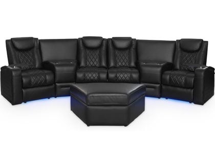 Azure LHR Curved Sectional