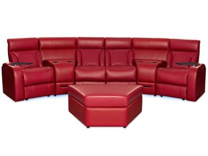 Bliss LHR Massage Curved Sectional