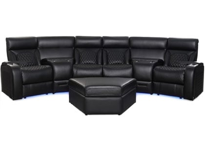 Bliss LHR Massage Curved Sectional