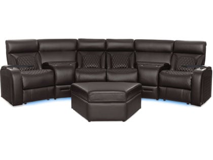 Bliss LHR Massage Curved Sectional