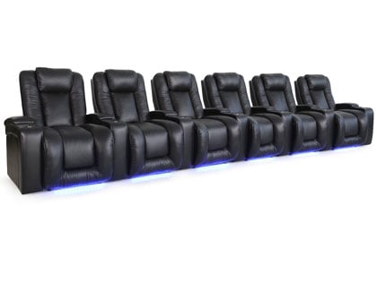 force max 6 leather seat wide recliners chairs