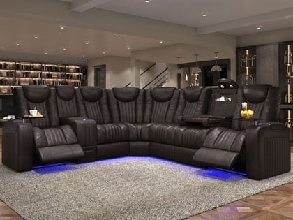 Get Comfy With Large Sectionals Oversized Home Theater Sectionals