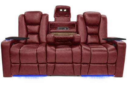 reclining sofa with power headrest
