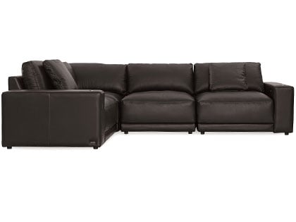 Mirage Modular L-Shaped 4-Seat Sectional in Premium Italian Leather