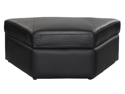 Trapezium Black Storage Ottoman