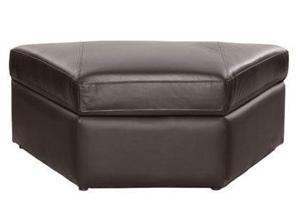 Trapezium Espresso Brown Storage Ottoman