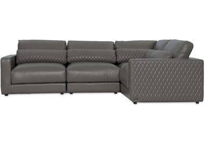 Sky Modular L-Shaped 4-Seat Sectional in Premium Italian Leather