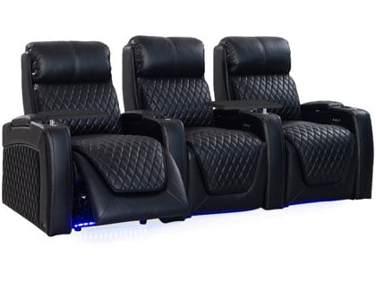 Slate LHR Massage 3 chairs theater recliners