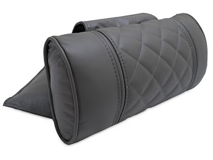 Smoke Diamond-Stitch Recliner Pillow