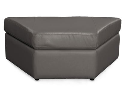 Trapezium Smoke Grey Storage Ottoman