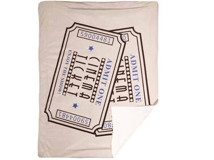 Ticket Sherpa Reversible Throw Blanket