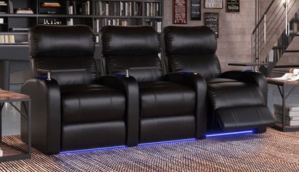 home theater seating with power recline